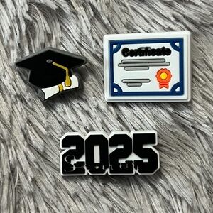 Graduation Croc Charm Set